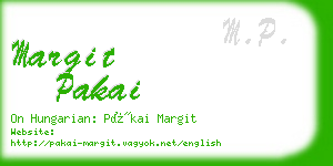 margit pakai business card